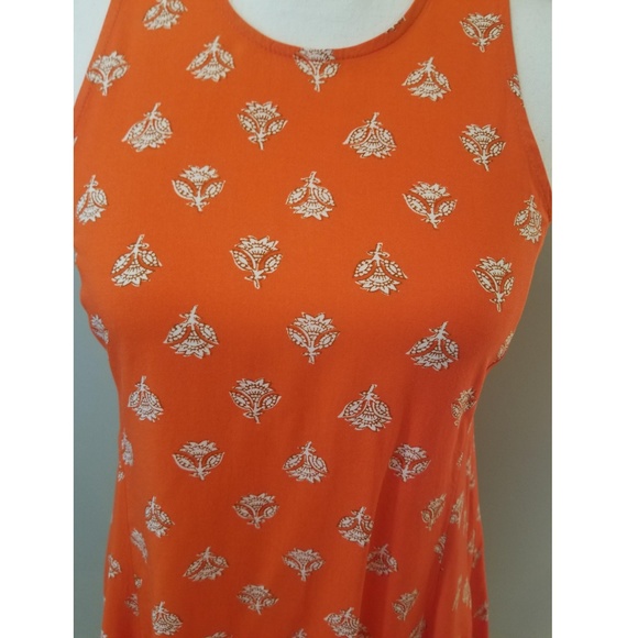 Old Navy Orange Floral Dress - Picture 7 of 9